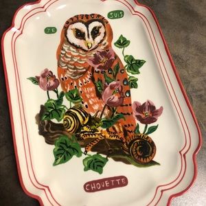 Nathalie Lete Anthropologie Owl Platter